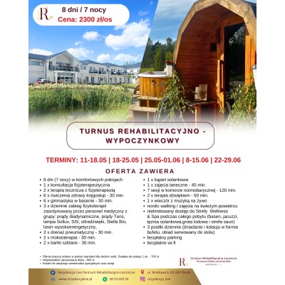 TURNUS REHABILITACYJNO-WYPOCZYNKOWY