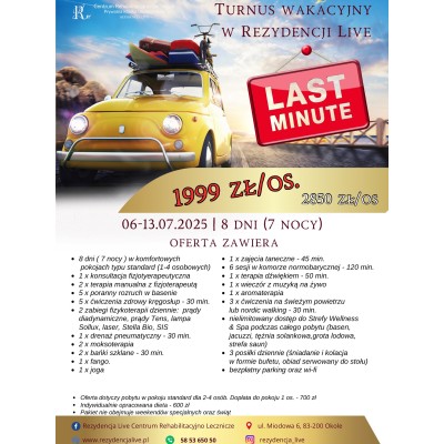 Last Minute! Turnus wakacyjny! - zniżka 851 zł!