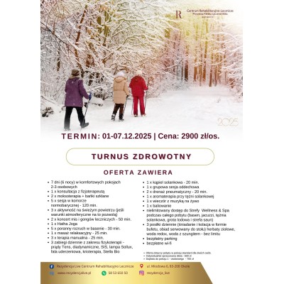 TURNUS ZDROWOTNY | TERMIN: 01-07.2025