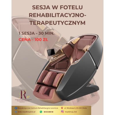 Sesja w fotelu rehabilitacyjno-terapeutycznym - 30 min.
