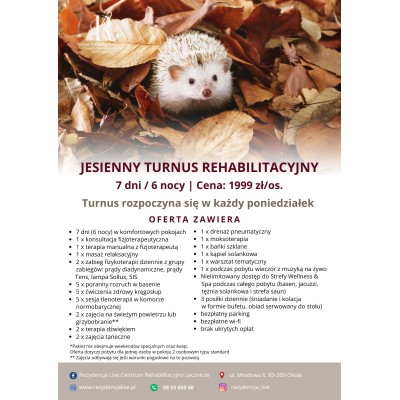 Jesienny Turnus Rehabilitacyjny