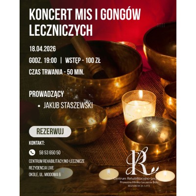 Koncert mis i gongów leczniczych - 18.04.2026