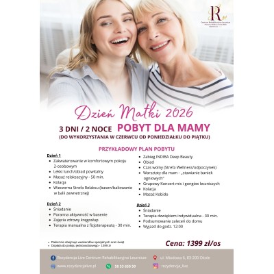 Pobyt dla mamy - Dzień Matki 2026