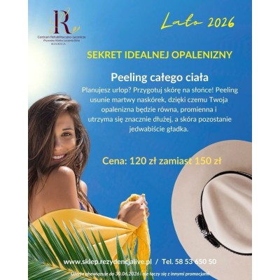 Peeling całego ciała - Sekret udanej opalenizny - 120 zł zamiast 150 zł