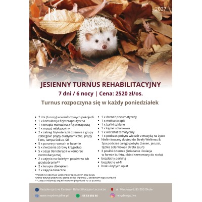 Jesienny Turnus Rehabilitacyjny 2027